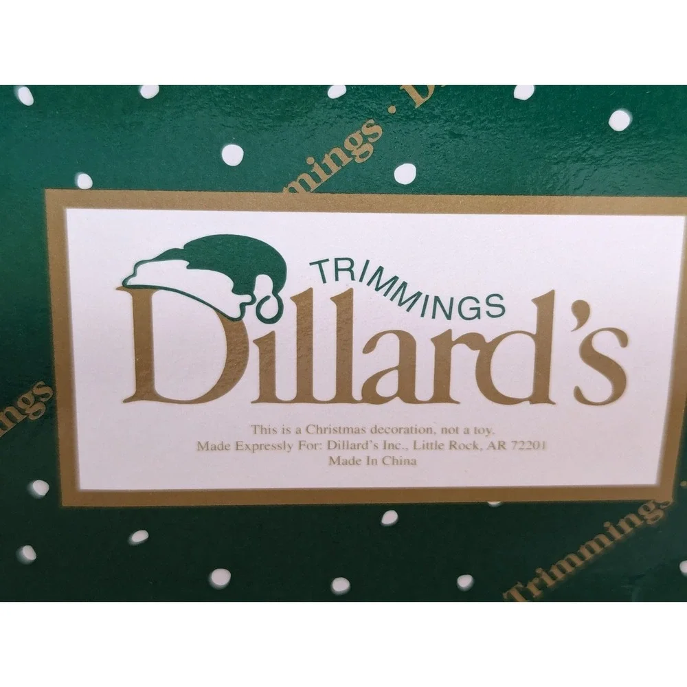 Dillard's Trimming Vintage Gingerbread Glass Ball Ornaments